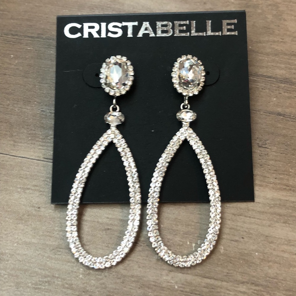 New Cristabelle drop crystal earrings